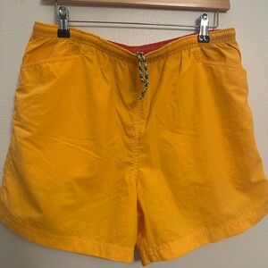 Sahalie‎ Yellow and Orange Nylon Shorts size L
